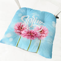 HKM-335443 Daisy Floral Cotton Linen Chair Cushions in Various Styles and Colors