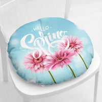 HKM-335443 Daisy Floral Cotton Linen Chair Cushions in Various Styles and Colors