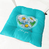 HKM-335443 Daisy Floral Cotton Linen Chair Cushions in Various Styles and Colors