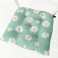 HKM-335443 Daisy Floral Cotton Linen Chair Cushions in Various Styles and Colors