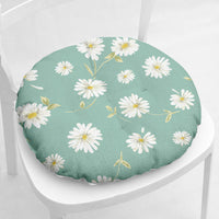 HKM-335443 Daisy Floral Cotton Linen Chair Cushions in Various Styles and Colors