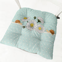 HKM-335443 Daisy Floral Cotton Linen Chair Cushions in Various Styles and Colors