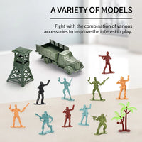 HKM-335635 Military Model Toy Set with Helicopter and Tank for Children 3+