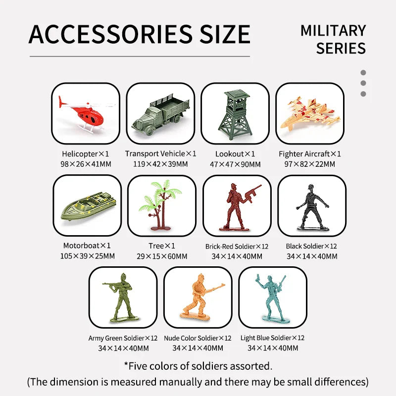 HKM-335635 Military Model Toy Set with Helicopter and Tank for Children 3+
