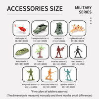 HKM-335635 Military Model Toy Set with Helicopter and Tank for Children 3+