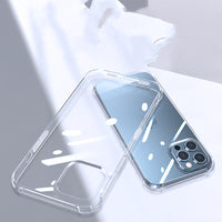 HKM-335635 Transparent Soft TPU Phone Case for iPhone Models - Anti-fall Protective Cover