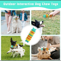 HKM-335827 Indestructible Dog Chewing Toys for Aggressive Chewers - Flexible Rubber Design for Safety and Dental Health