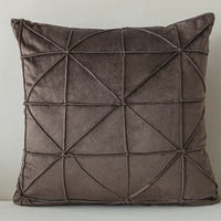 HKM-335827 Solid Color Velvet Cushion Cover with Embroidery, 45x45cm, Multiple Color Options