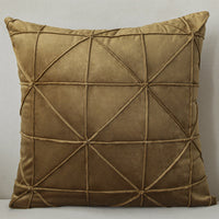 HKM-335827 Solid Color Velvet Cushion Cover with Embroidery, 45x45cm, Multiple Color Options