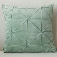 HKM-335827 Solid Color Velvet Cushion Cover with Embroidery, 45x45cm, Multiple Color Options