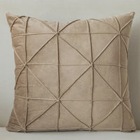 HKM-335827 Solid Color Velvet Cushion Cover with Embroidery, 45x45cm, Multiple Color Options