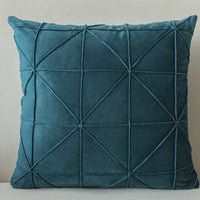HKM-335827 Solid Color Velvet Cushion Cover with Embroidery, 45x45cm, Multiple Color Options