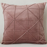 HKM-335827 Solid Color Velvet Cushion Cover with Embroidery, 45x45cm, Multiple Color Options