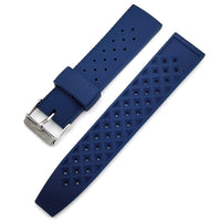 HKM-335891 Breathable Silicone Rubber Watch Strap - Compatible with Seiko 20mm & 22mm