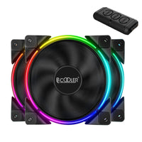 HKM-335891 RGB Chassis Fan Set - 3 Pack, 120mm, Hydraulic Bearing, 1000-1800 RPM, Max 54.51 CFM