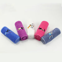 HKM-335955 Pure Cotton Long Embroidered Sports Towel 20x110 cm