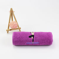 HKM-335955 Pure Cotton Long Embroidered Sports Towel 20x110 cm