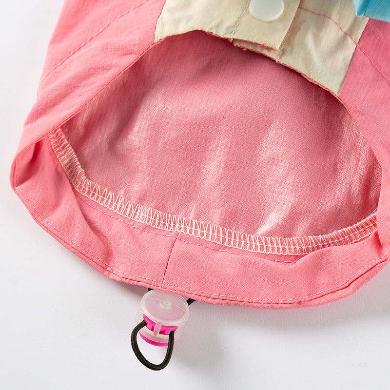 HKM-336019 Color Block Dog Hoodie with Adjustable Fit and Belt Loop for Small to Medium Dogs