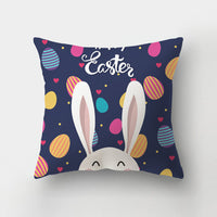 HKM-336211 Nordic Minimalist Cute Rabbit Peach Skin Fabric Cushion Cover - 45x45cm
