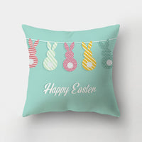 HKM-336211 Nordic Minimalist Cute Rabbit Peach Skin Fabric Cushion Cover - 45x45cm