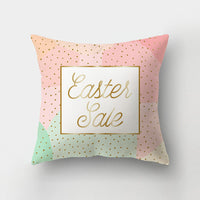HKM-336211 Nordic Minimalist Cute Rabbit Peach Skin Fabric Cushion Cover - 45x45cm