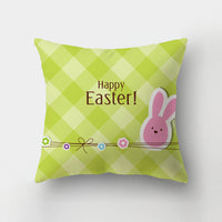 HKM-336211 Nordic Minimalist Cute Rabbit Peach Skin Fabric Cushion Cover - 45x45cm
