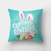 HKM-336211 Nordic Minimalist Cute Rabbit Peach Skin Fabric Cushion Cover - 45x45cm