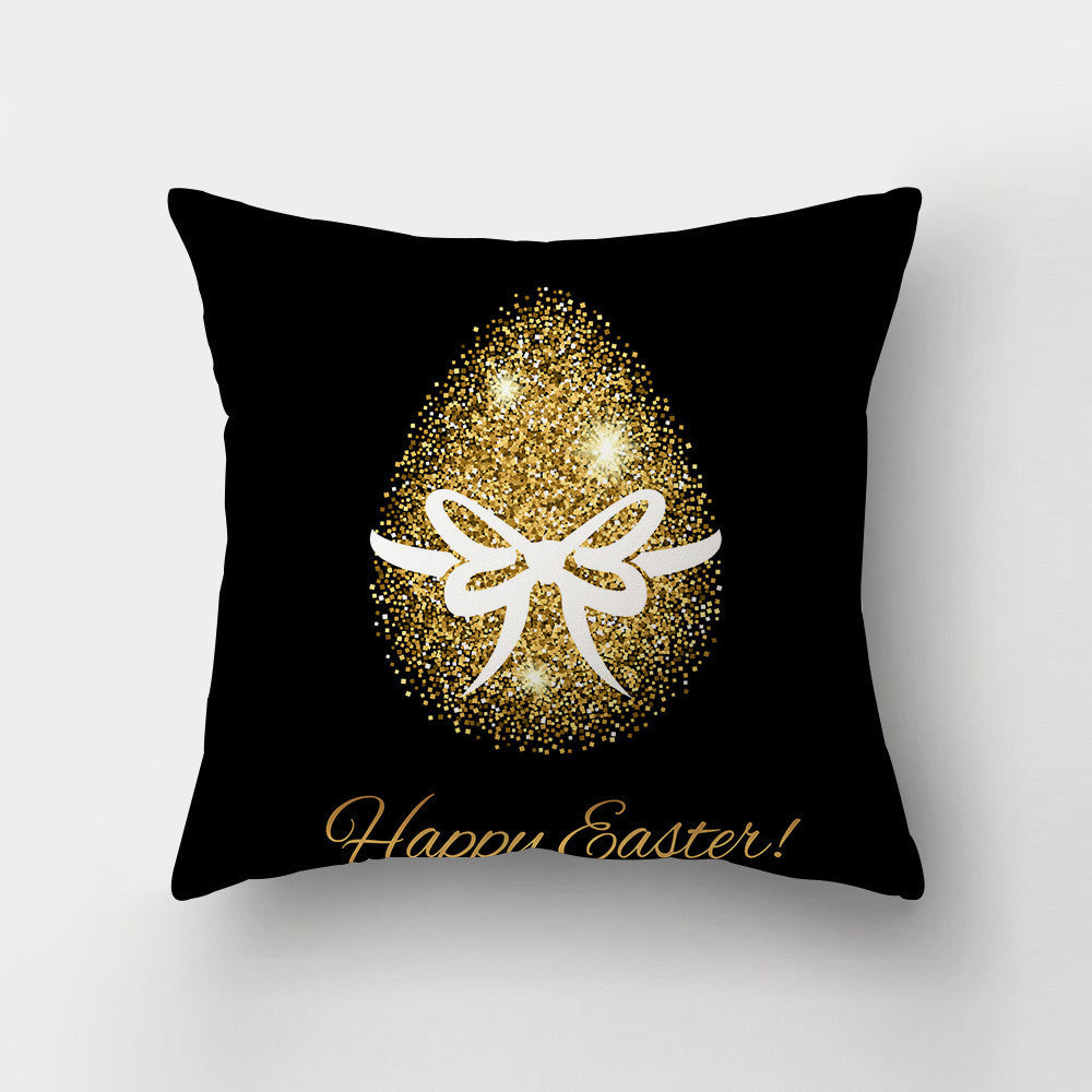 KTX-336211 Nordic Minimalist Cute Rabbit Peach Skin Fabric Cushion Cover - 45x45cm