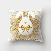 HKM-336211 Nordic Minimalist Cute Rabbit Peach Skin Fabric Cushion Cover - 45x45cm