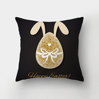 HKM-336211 Nordic Minimalist Cute Rabbit Peach Skin Fabric Cushion Cover - 45x45cm