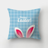 HKM-336211 Nordic Minimalist Cute Rabbit Peach Skin Fabric Cushion Cover - 45x45cm