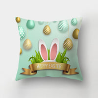 HKM-336211 Nordic Minimalist Cute Rabbit Peach Skin Fabric Cushion Cover - 45x45cm