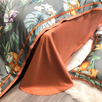 HKM-336531 Four-Piece Long-Staple Cotton Villa Quilt Cover Set for 1.5m and 1.8m Beds