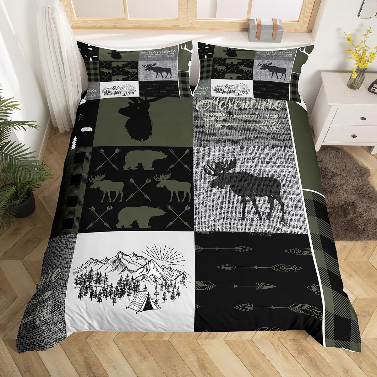 HKM-336531 Halloween 3D Digital Bedding Set - Modern Design in Multiple Sizes