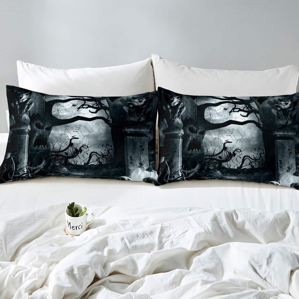 HKM-336531 Halloween 3D Digital Bedding Set - Modern Design in Multiple Sizes