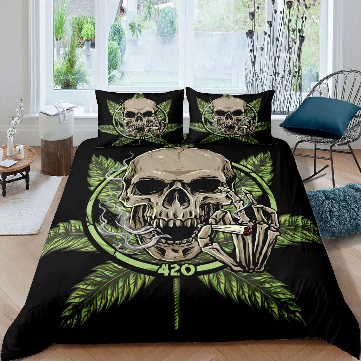 HKM-336531 Halloween 3D Digital Bedding Set - Modern Design in Multiple Sizes