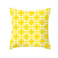 HKM-336595 Geometric Stripes Peach Skin Cushion Cover - 45x45cm Decorative Pillowcase