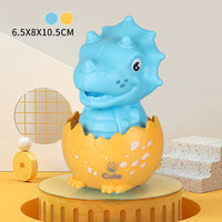 HKM-336787 Dinosaur Egg Press and Go Toy Car - Mini Inertia Friction Pull Back Vehicle for Kids
