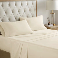 HKM-336851 12 Piece Queen Comforter Set with Cotton Sheets and Decorative Pillows in Red and Gold
