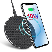 HKM-336915 10W Wireless Mobile Phone Charger with Micro Data Line Interface - Fast Charging, Multiple Color Options