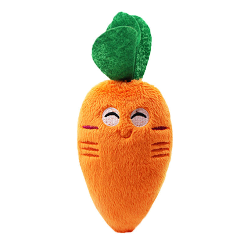 HKM-337043 Interactive Plush Vegetable Toy Set - Includes Mushroom, Banana, Carrot, Crab, and More