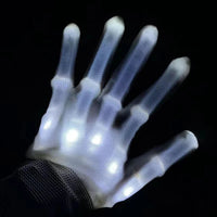 HKM-337107 Colorful LED Light-Up Gloves for Halloween, Christmas, and Party Fun