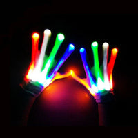 HKM-337107 Colorful LED Light-Up Gloves for Halloween, Christmas, and Party Fun