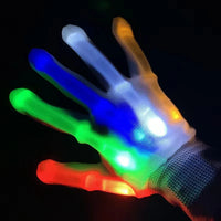 HKM-337107 Colorful LED Light-Up Gloves for Halloween, Christmas, and Party Fun