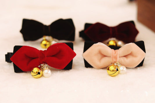 HKM-337235 Dog Bell Collar Cat Bow Tie Pet Bow Tie