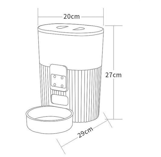HKM-337299 Automatic Timing And Quantitative Intelligent Feeder For Cats And Dogs