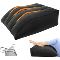 HKM-337363 Inflatable Calf Pillow with Soft Flocking Cover for Enhanced Comfort and Support
