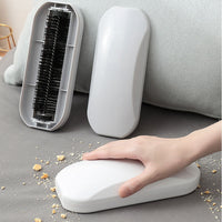 HKM-337363 Manual Roller Hair Removal Brush for Furniture and Clothing - Modern Design in White and Gray