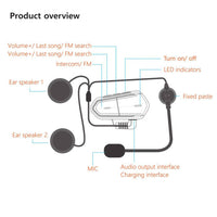 HKM-337427 Low Energy Bluetooth Helmet Headset with 450mAh Battery and 10-Hour Runtime