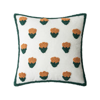 HKM-337491 Cactus and Flower Tufted Throw Pillow Cover, 45x45cm and 30x50cm Options